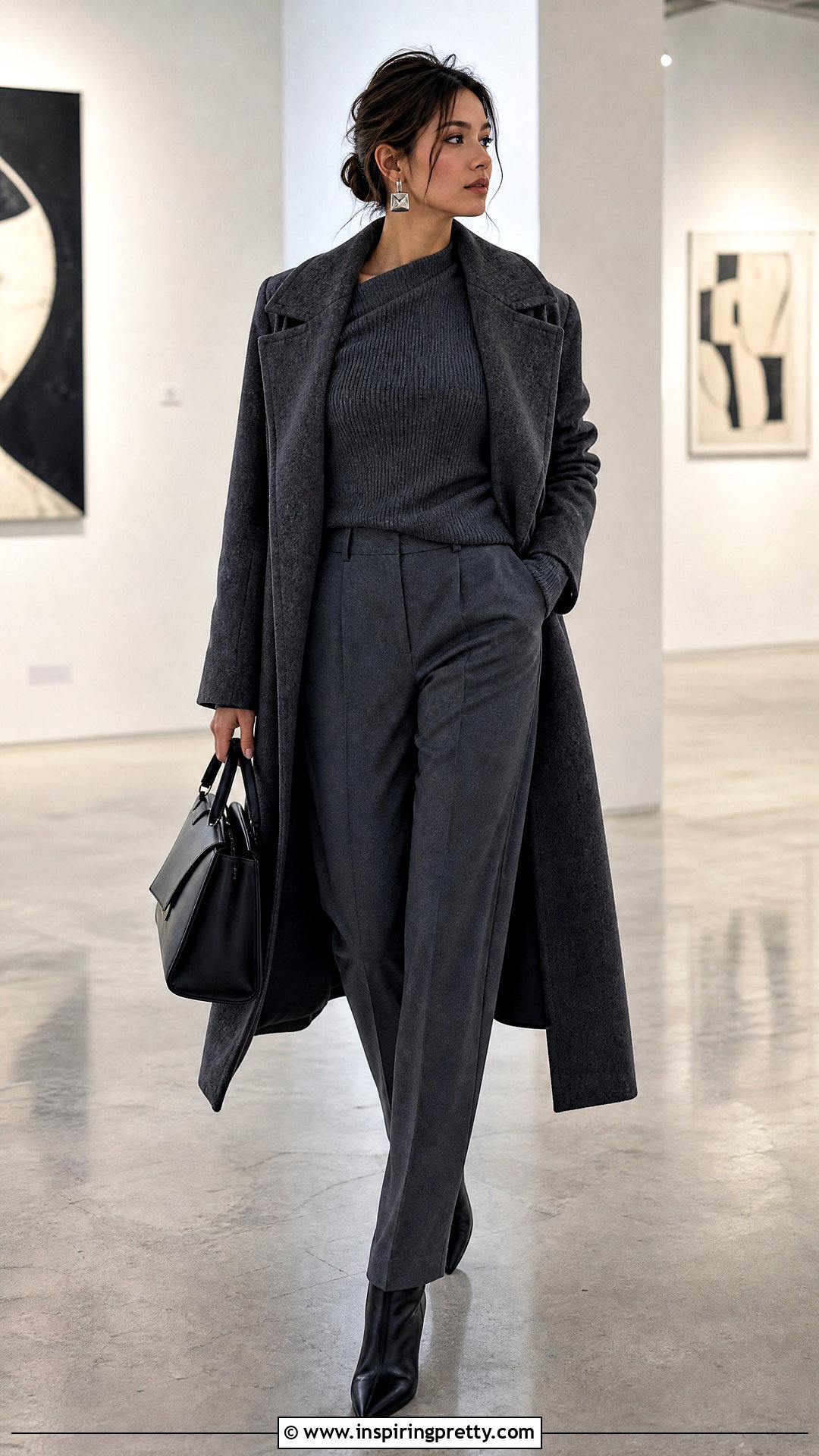 Asymmetric Winter Sweater Outfit - 50 winter tops aesthetics