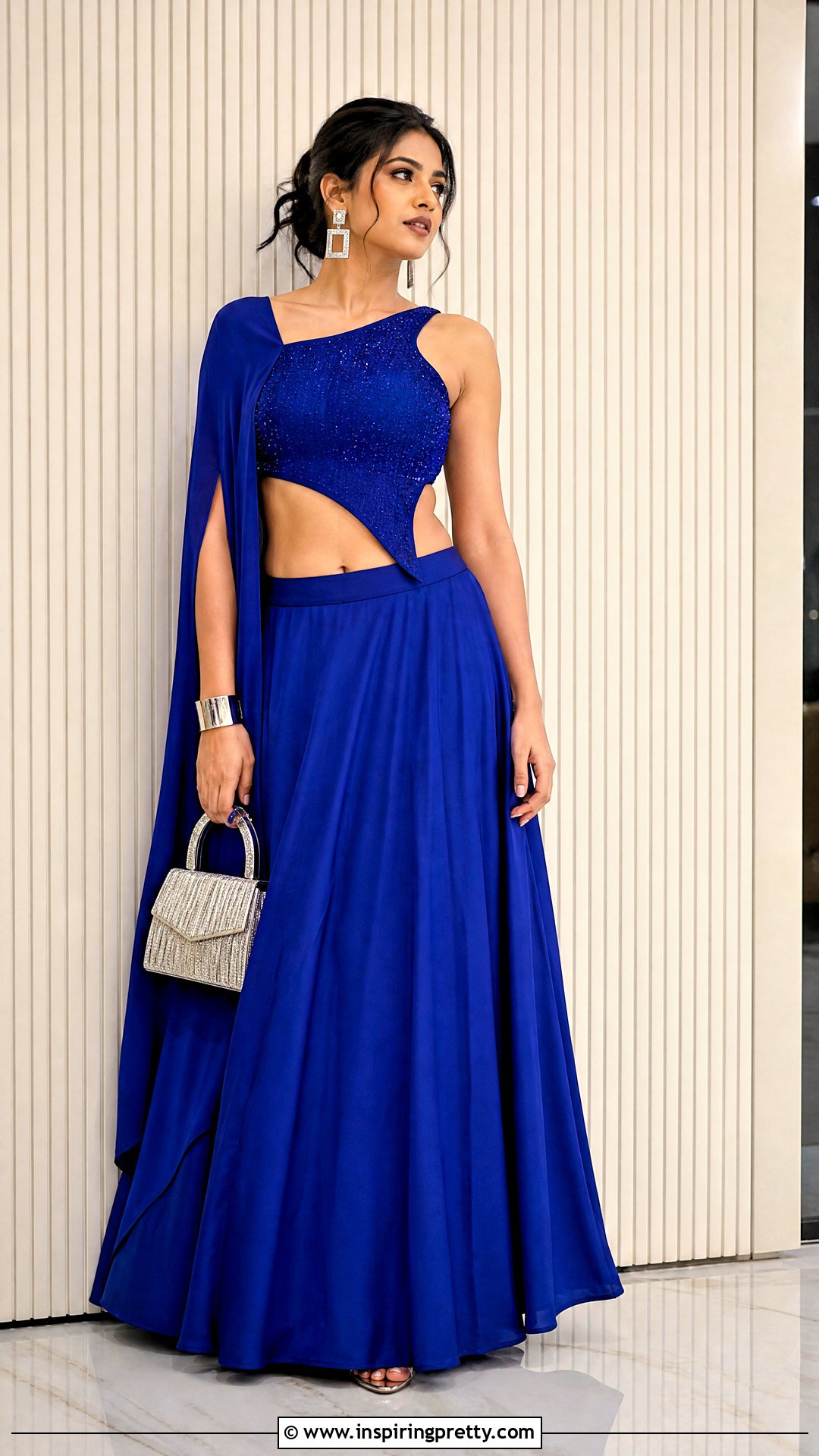 Asymmetrical Crop Top Lehenga - 50 lehenga blouse designs crop tops outfit ideas