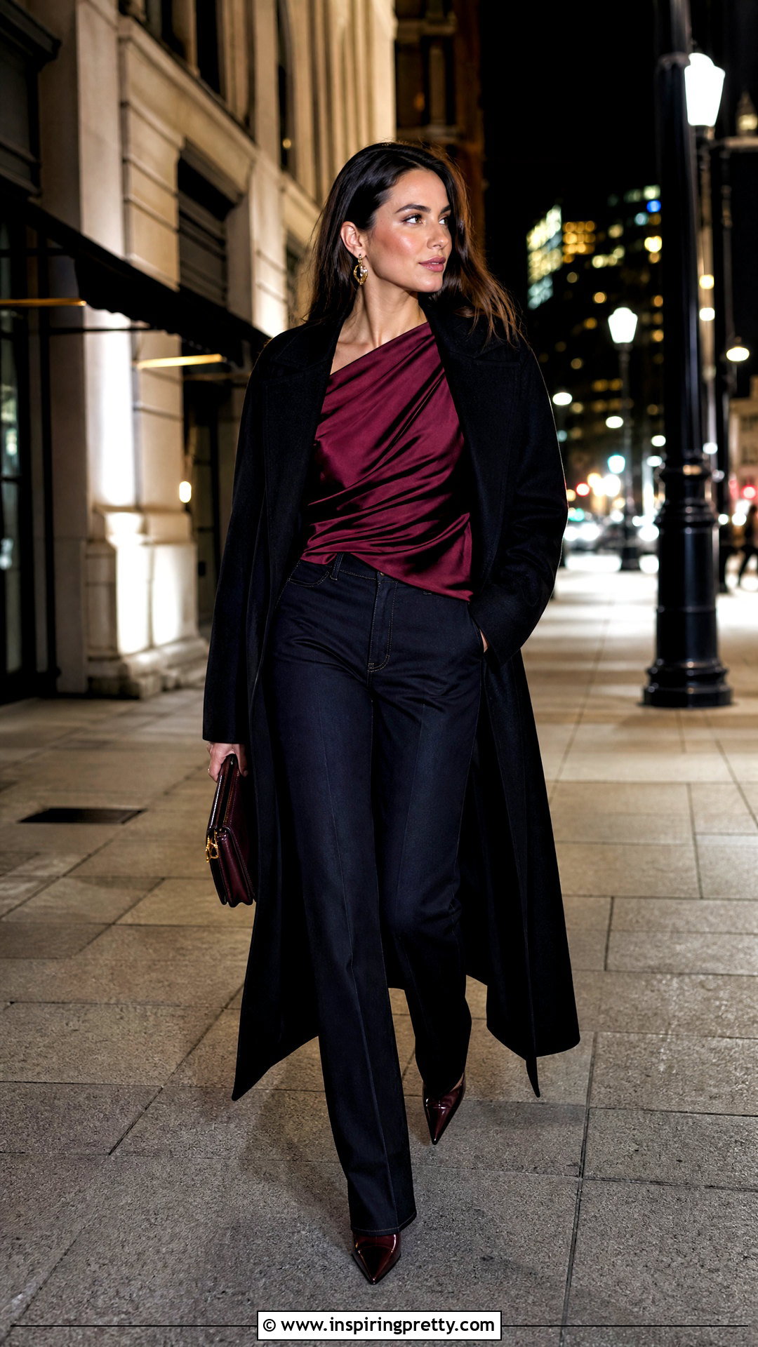 Asymmetrical Top With Tailored Jeans For Evening - 50 asymmetrical top outfit ideas