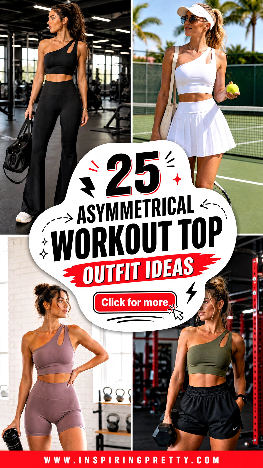25 Asymmetrical Workout Top Outfit Ideas for Stylish Gym Days - 25 Asymmetrical Workout Top Outfit Ideas for Stylish Gym Days