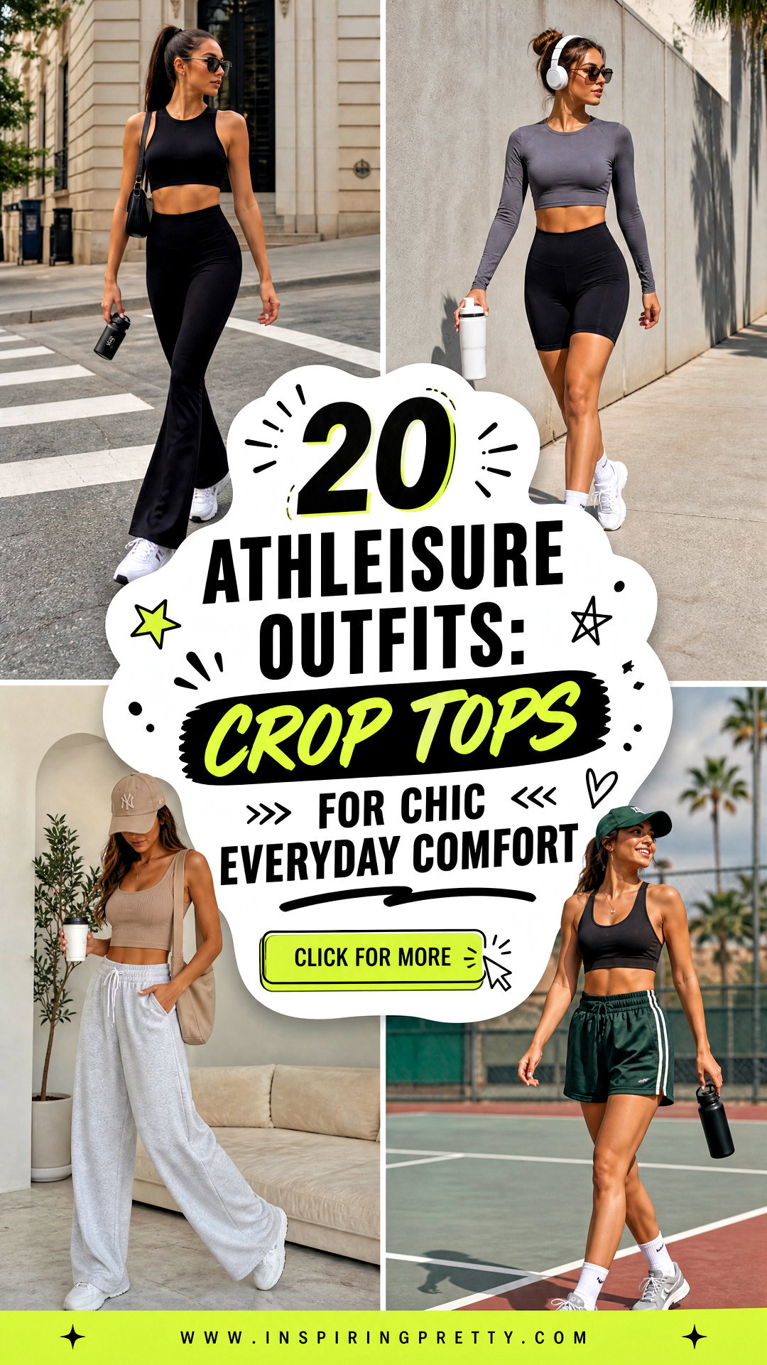 20 Athleisure Outfits Crop Tops for Chic Everyday Comfort - 20 Athleisure Outfits: Crop Tops for Chic Everyday Comfort