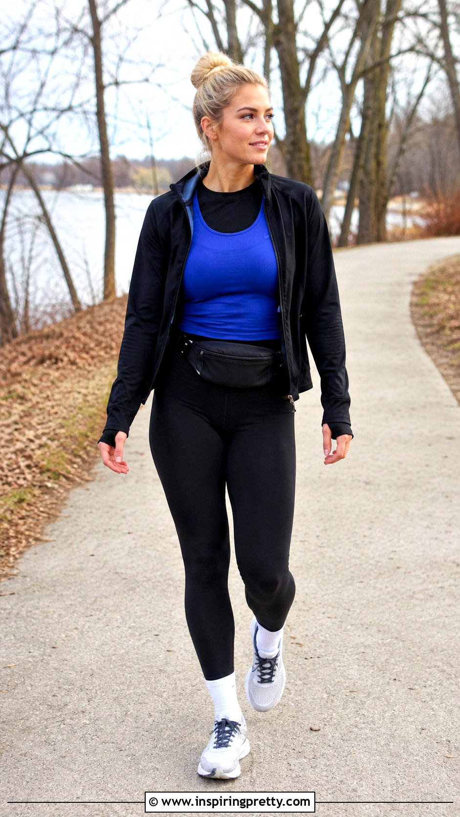 Athletic Tank Top Over Thermal Long Sleeve With Leggings - 50 tank top over long sleeve outfit ideas