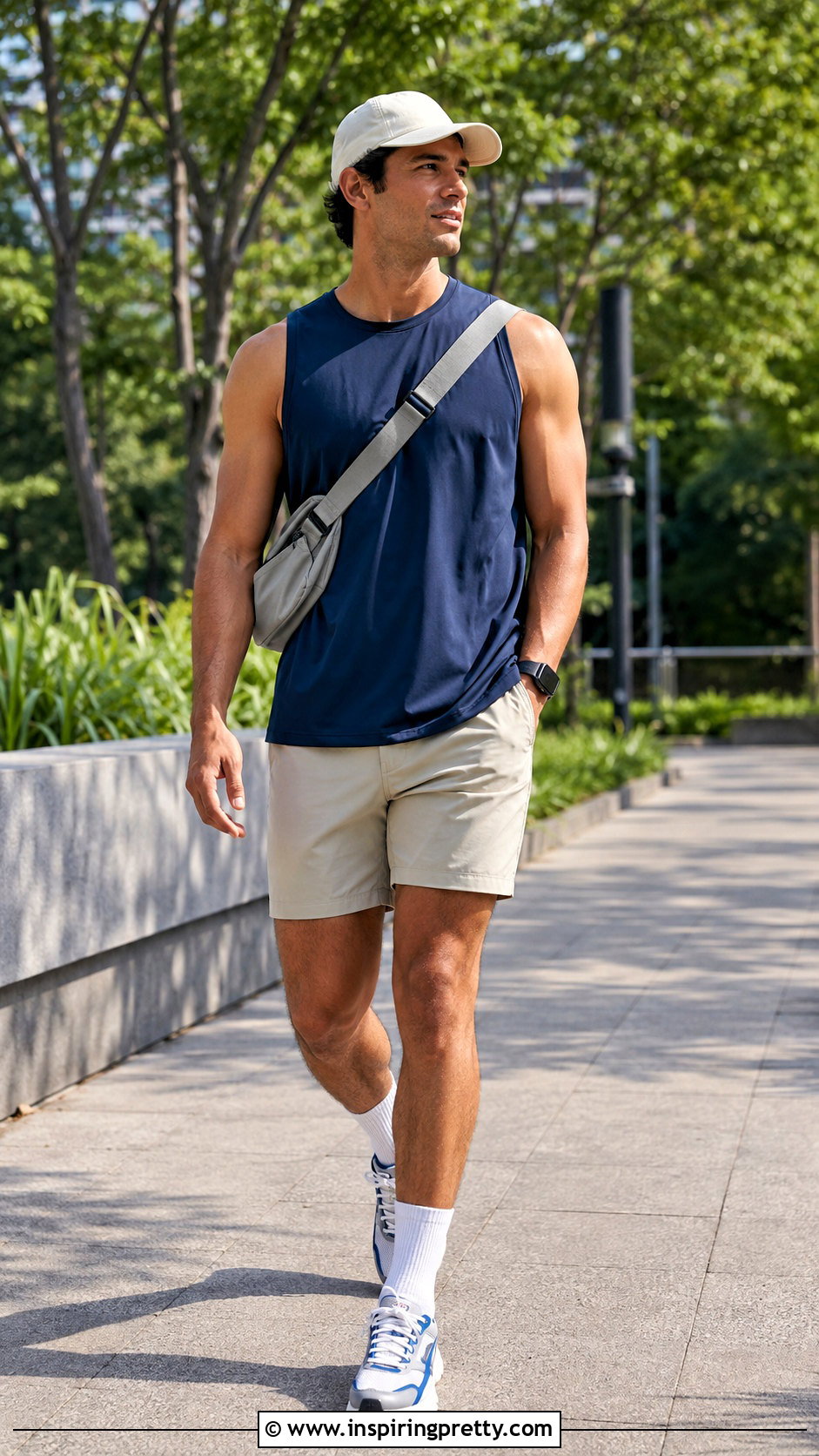 Athletic Tank Top With Nylon Shorts - 20 mens tank tops fashion ideas