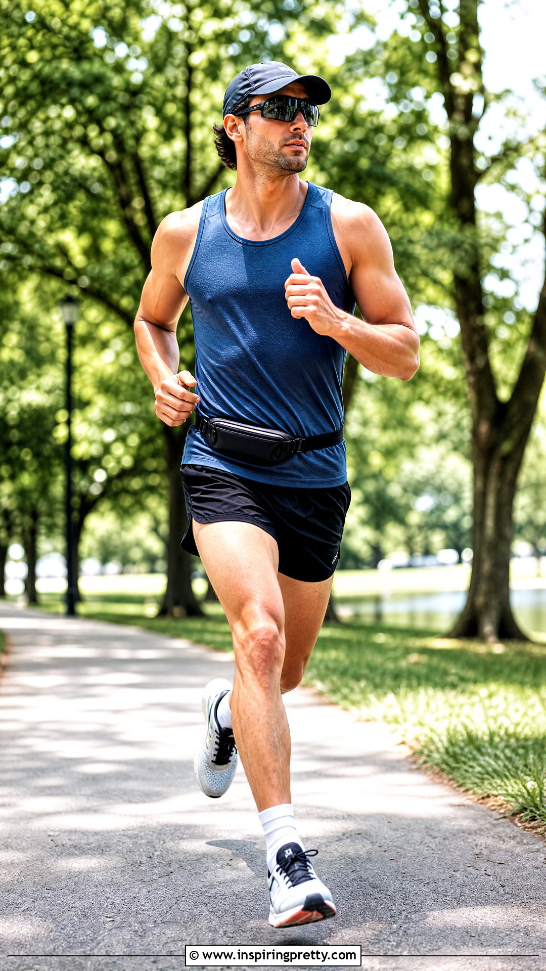 Athletic Tank Top With Running Shorts - 20 men’s summer outfits tank tops