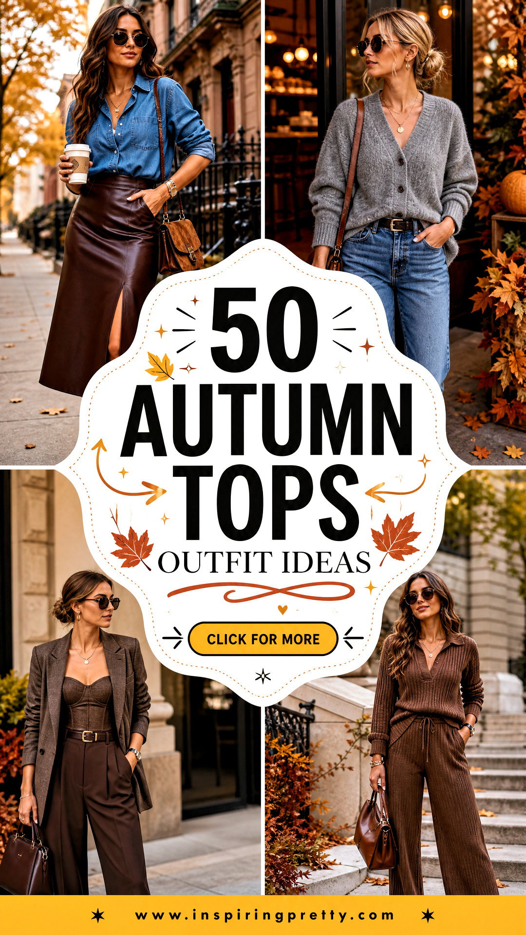 50 Autumn Tops Outfit Ideas for Cozy Polished Fall Style - 50 Autumn Tops Outfit Ideas for Cozy, Polished Fall Style