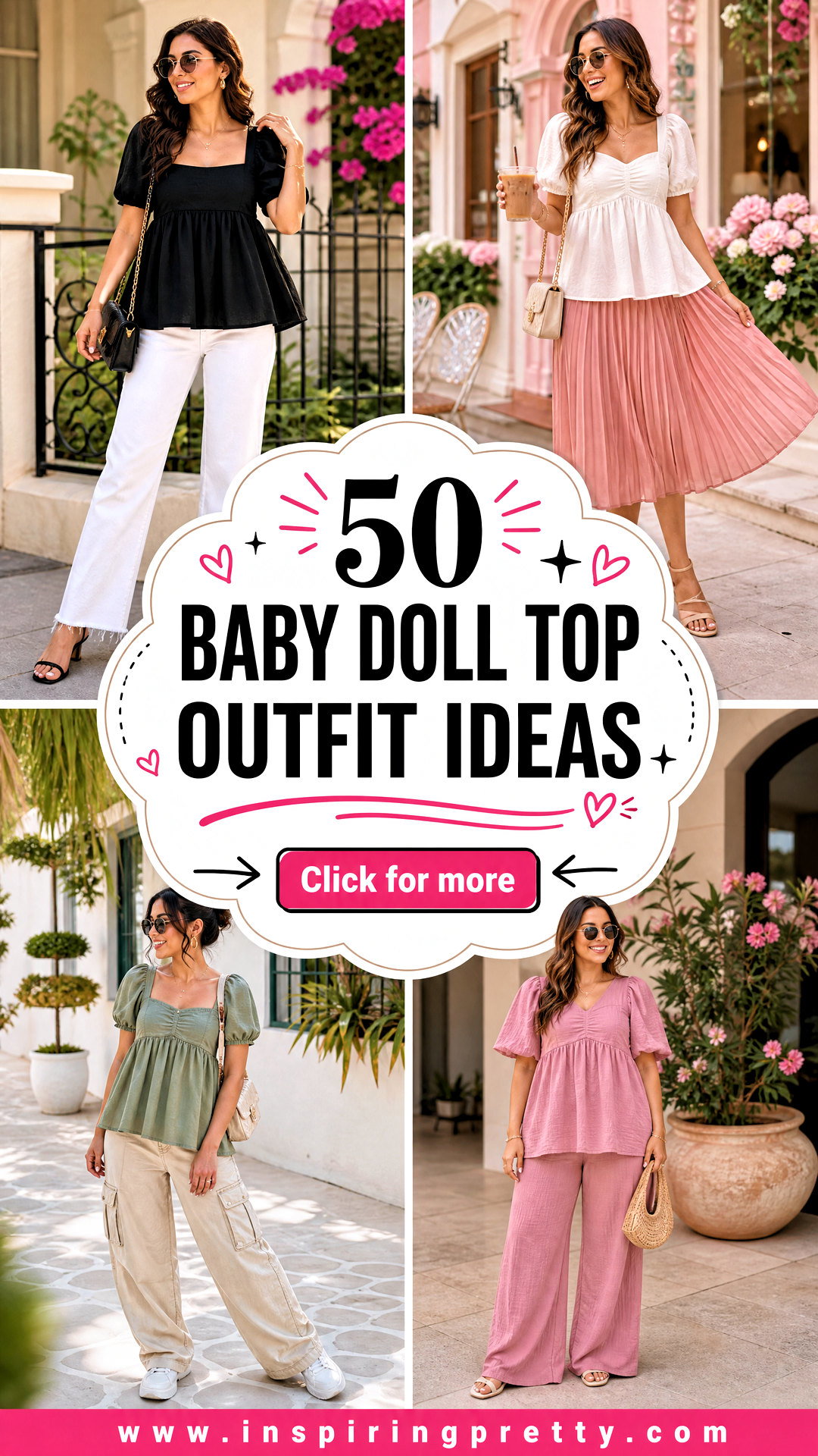 50 Baby Doll Top Outfit Ideas for Sweet Modern Everyday Looks - 50 Baby Doll Top Outfit Ideas for Sweet, Modern Everyday Looks