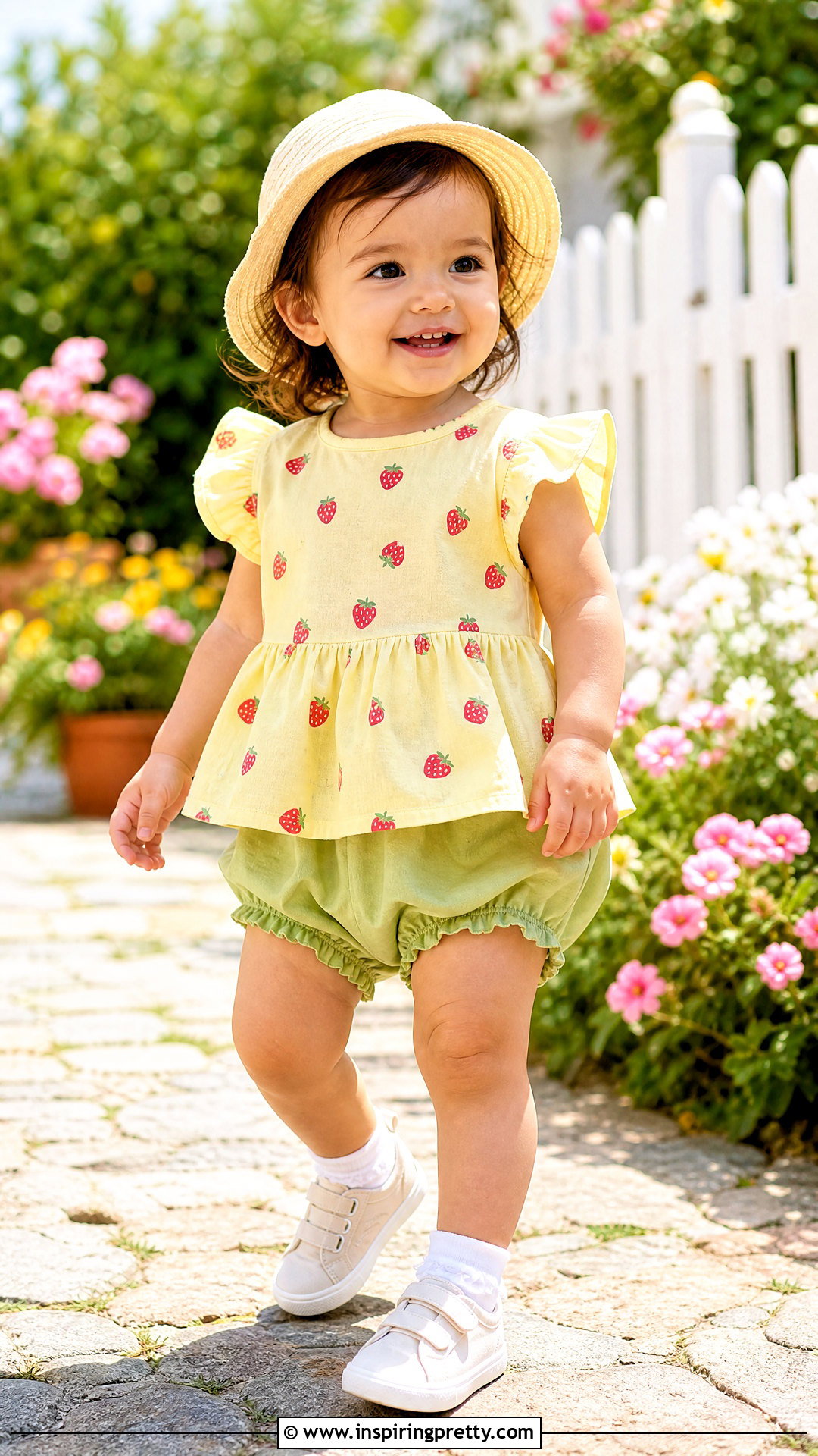 Baby Fruit Print Top - 50 baby top designs