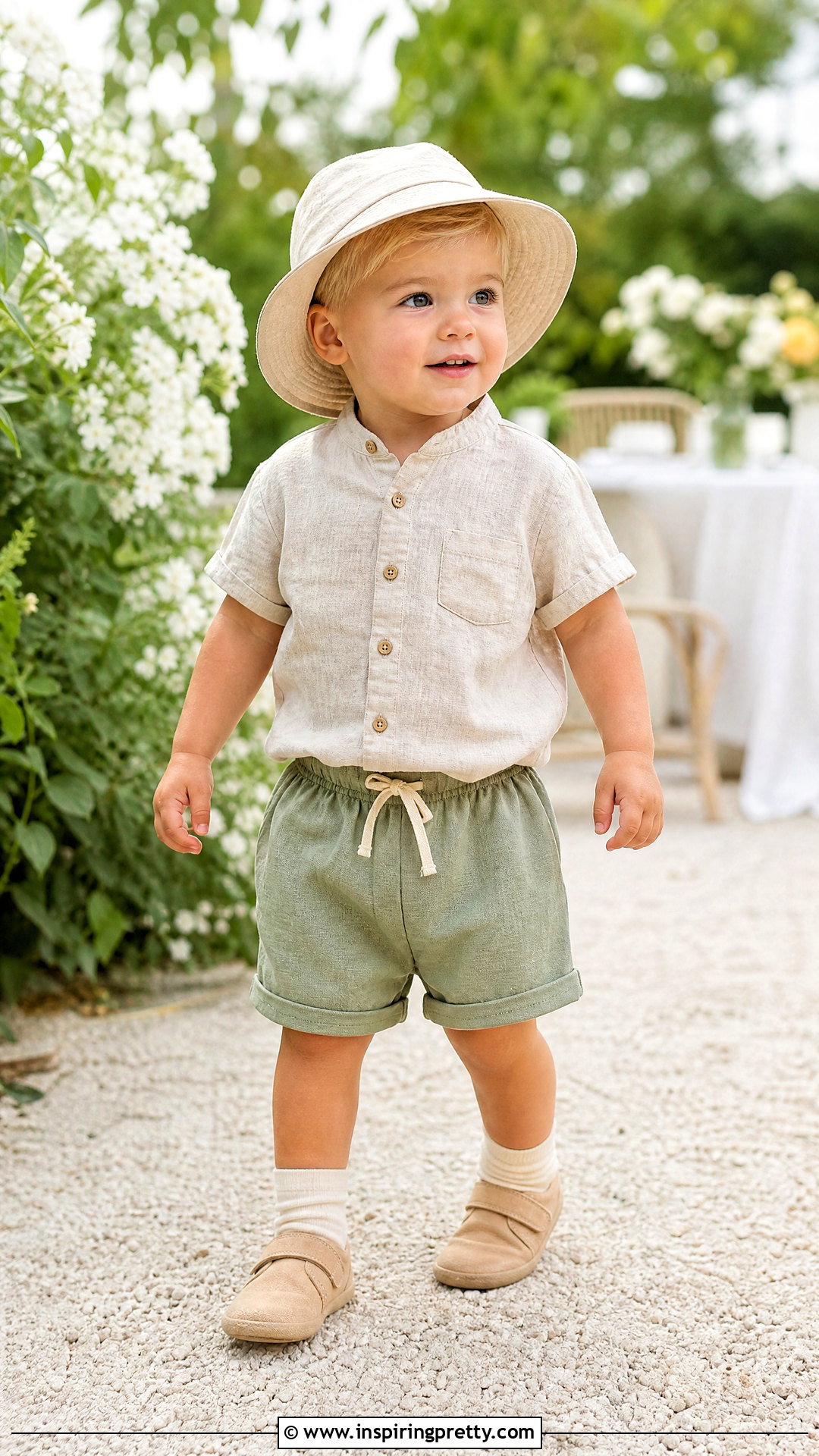 Baby Linen Button Top - 50 baby top designs