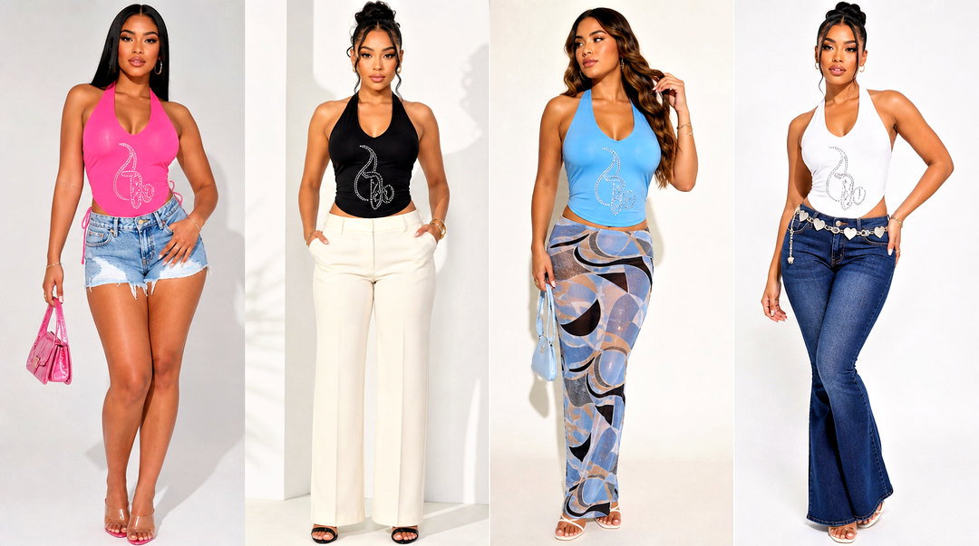 25 Baby Phat Halter Top Outfit Ideas for Y2K Party Style