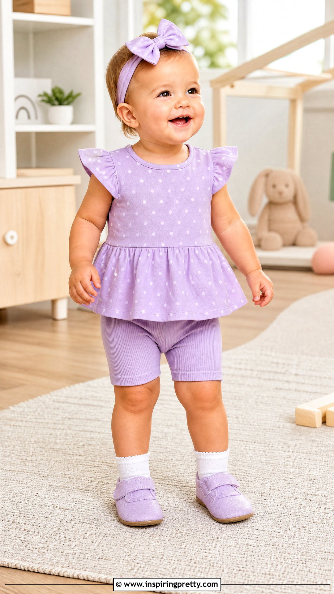 Baby Polka Dot Peplum Top - 50 baby top designs
