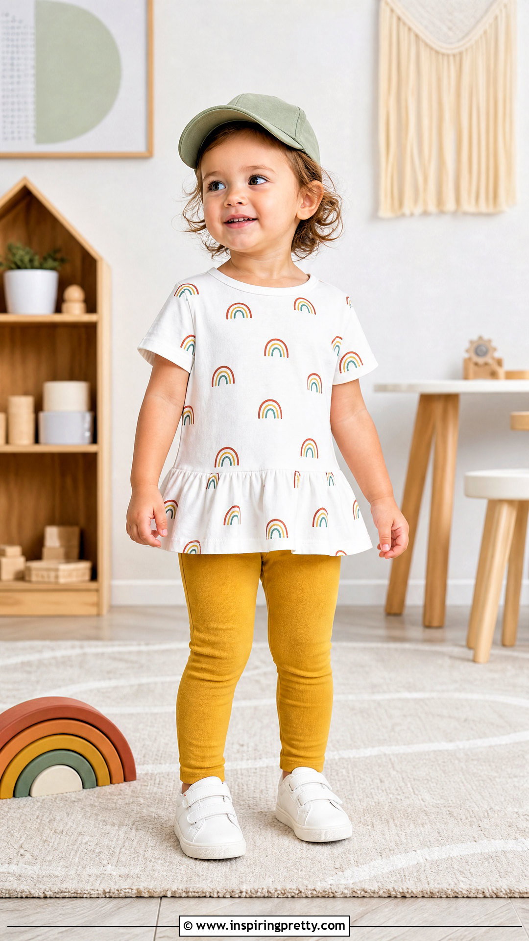 Baby Rainbow Print Top - 50 baby top designs