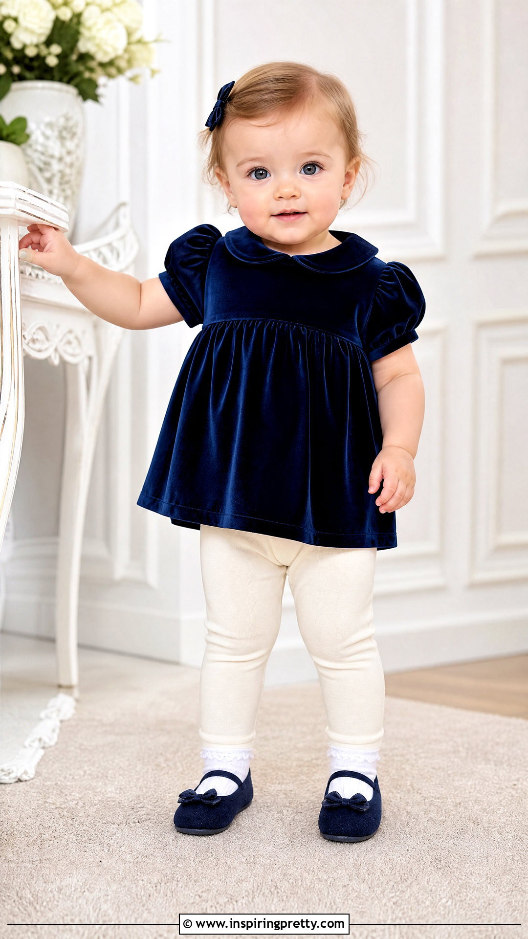 Baby Velvet Occasion Top - 50 baby top designs