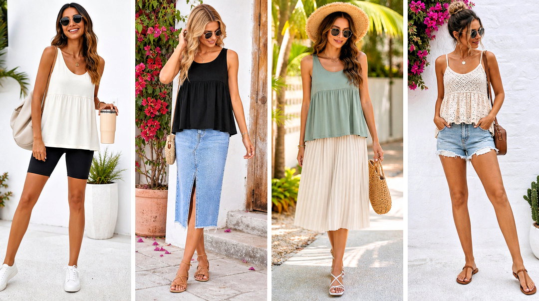 50 Babydoll Tank Top Outfit Ideas for Sweet Summer Style