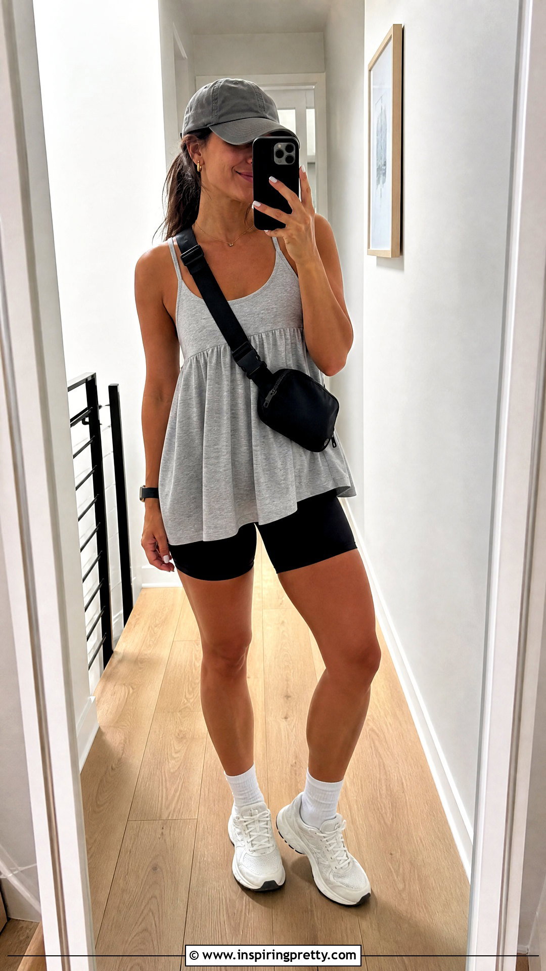 Babydoll Tank Top With Biker Shorts - 50 Babydoll Tank Top outfit ideas