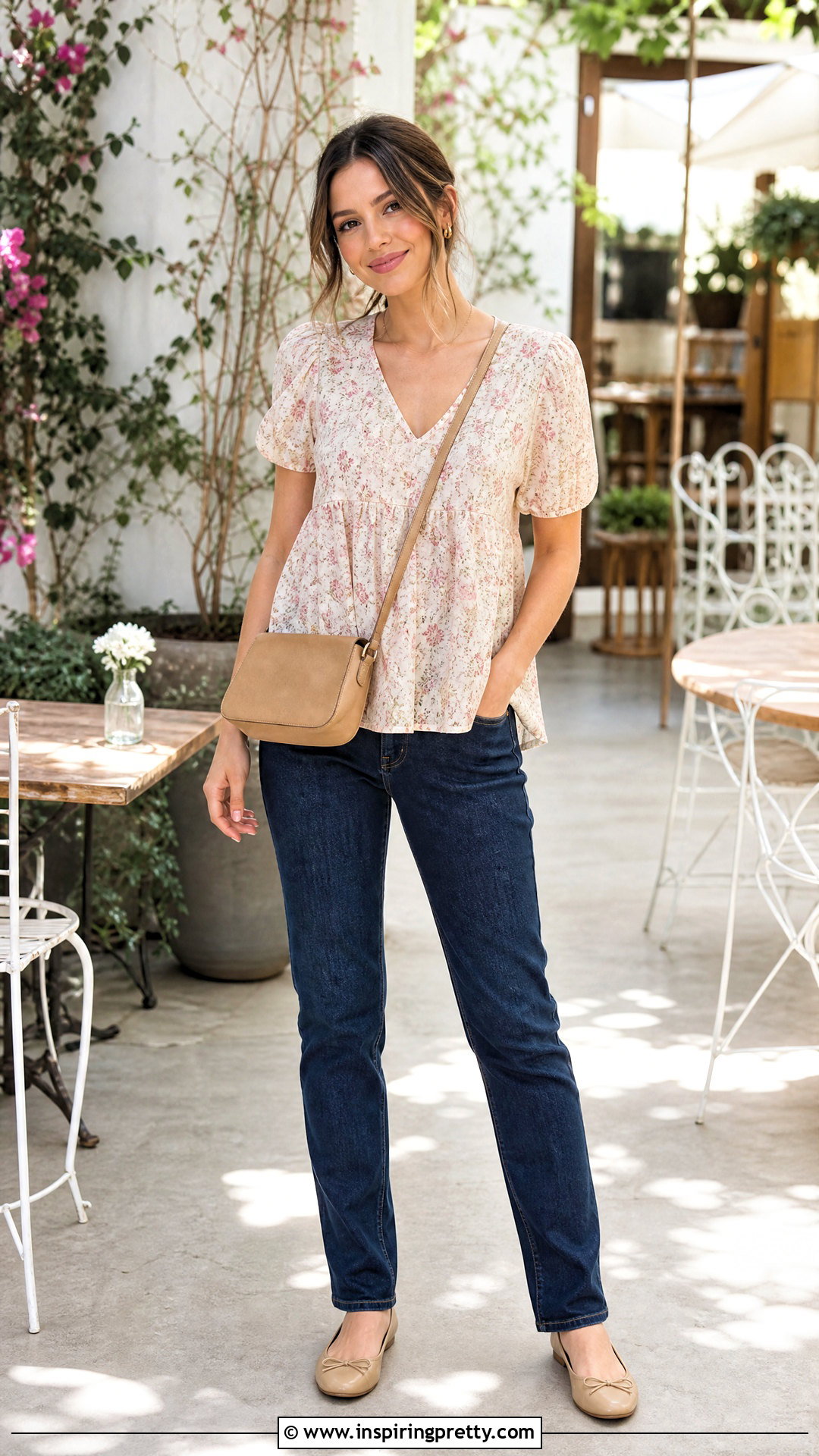 Babydoll Top And Skinny Jeans Outfit - 50 simple top outfit ideas