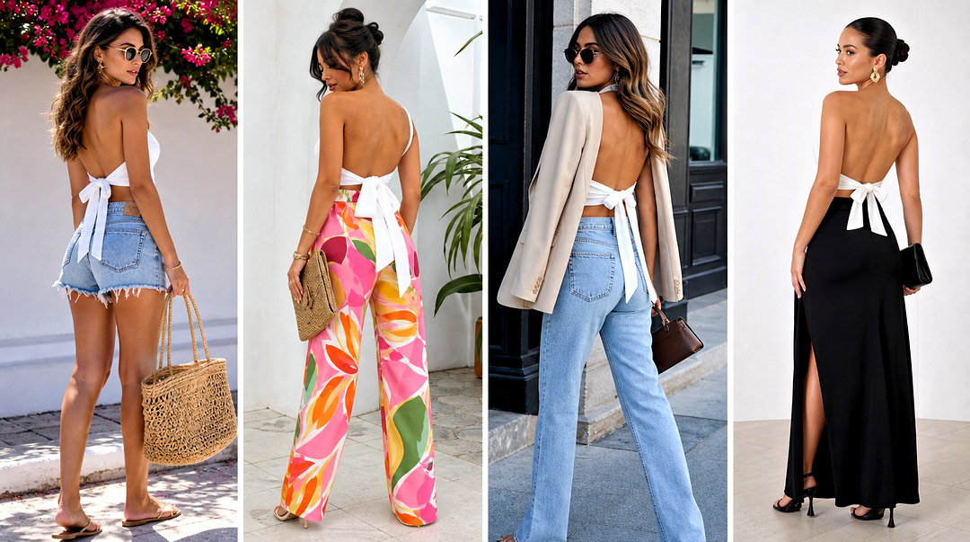 50 Backless Crop Top Outfit Ideas for Bold Summer Style
