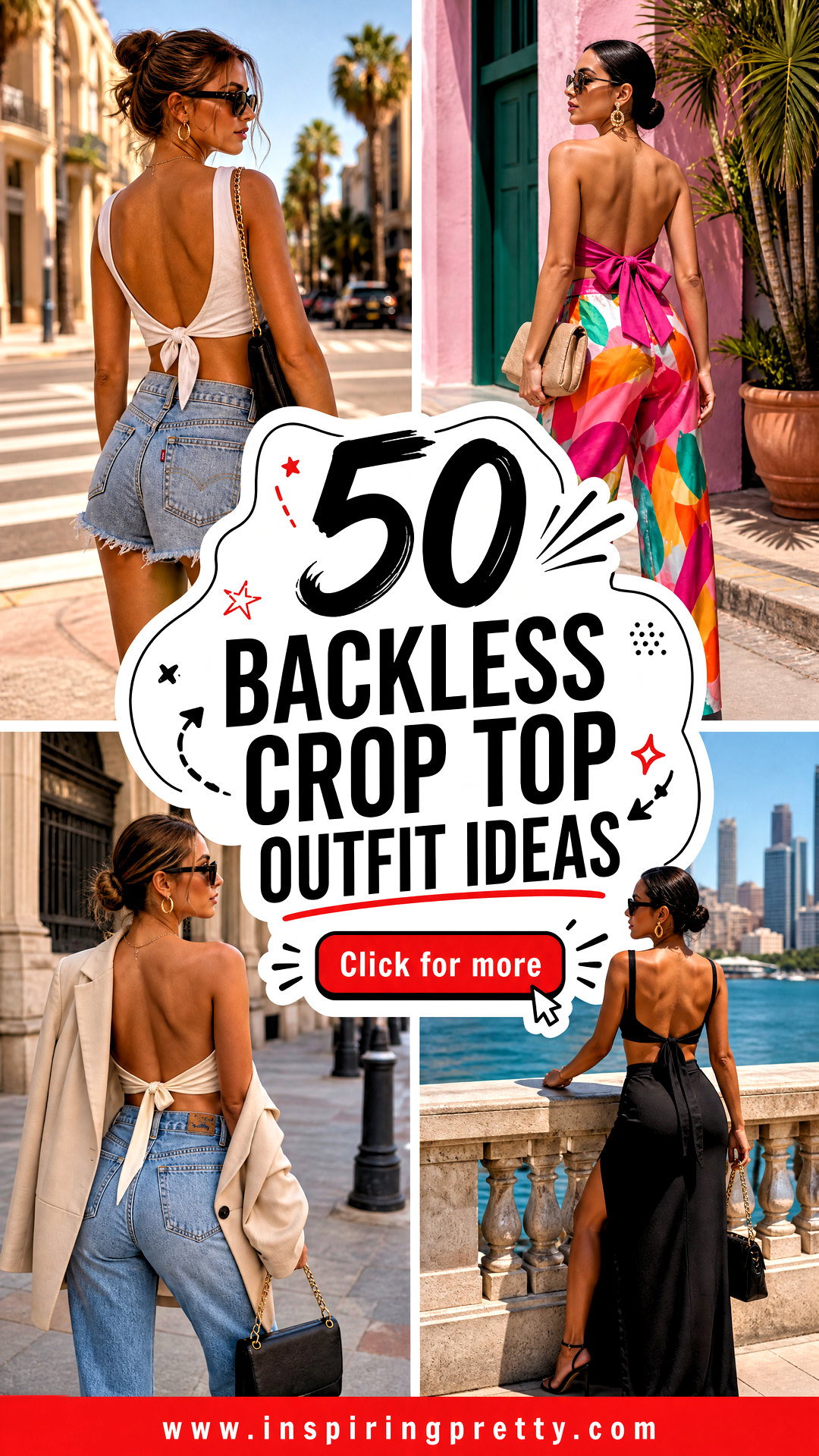 50 Backless Crop Top Outfit Ideas for Bold Summer Style - 50 Backless Crop Top Outfit Ideas for Bold Summer Style
