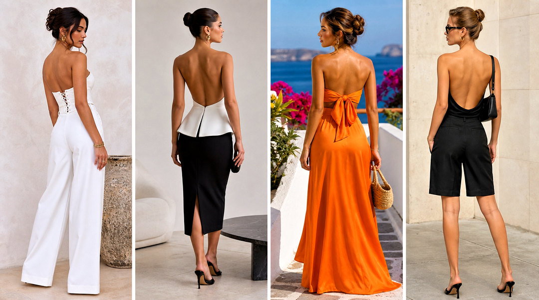 50 Backless Top Outfit Ideas for Chic Day-to-Night Style