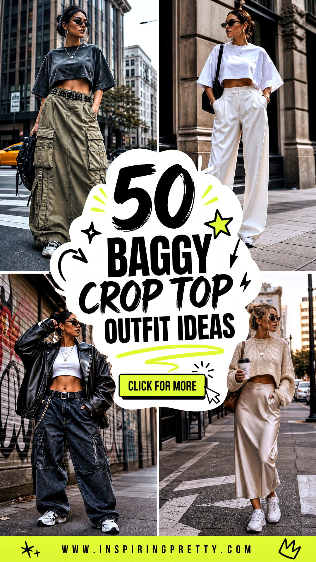 50 Baggy Crop Top Outfit Ideas for Cool Relaxed Street Style - 50 Baggy Crop Top Outfit Ideas for Cool, Relaxed Street Style