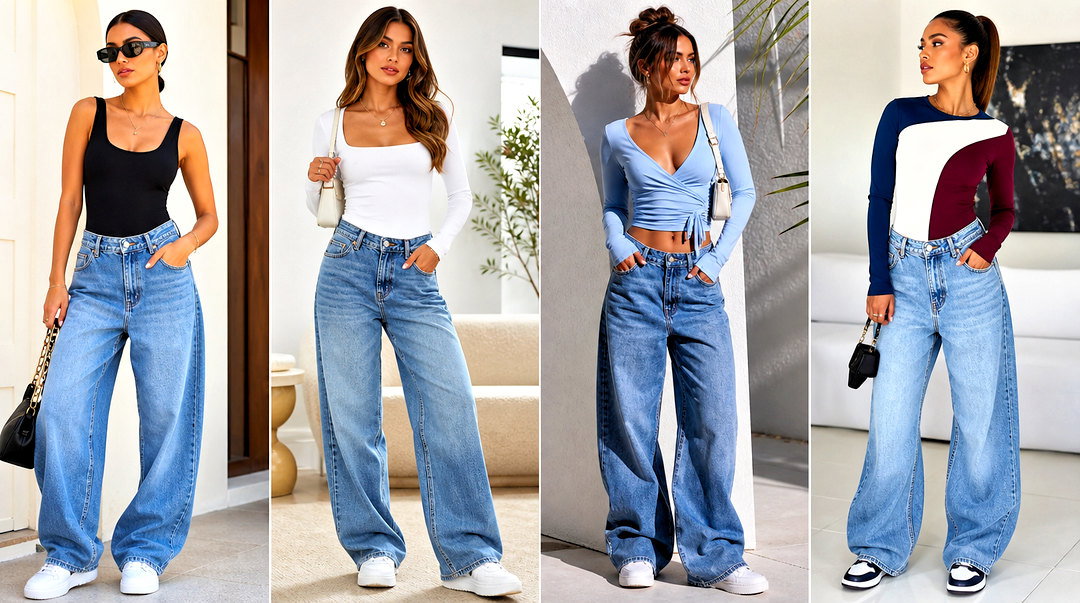 50 Baggy Jeans Tight Tops Outfits for Effortless Street Style