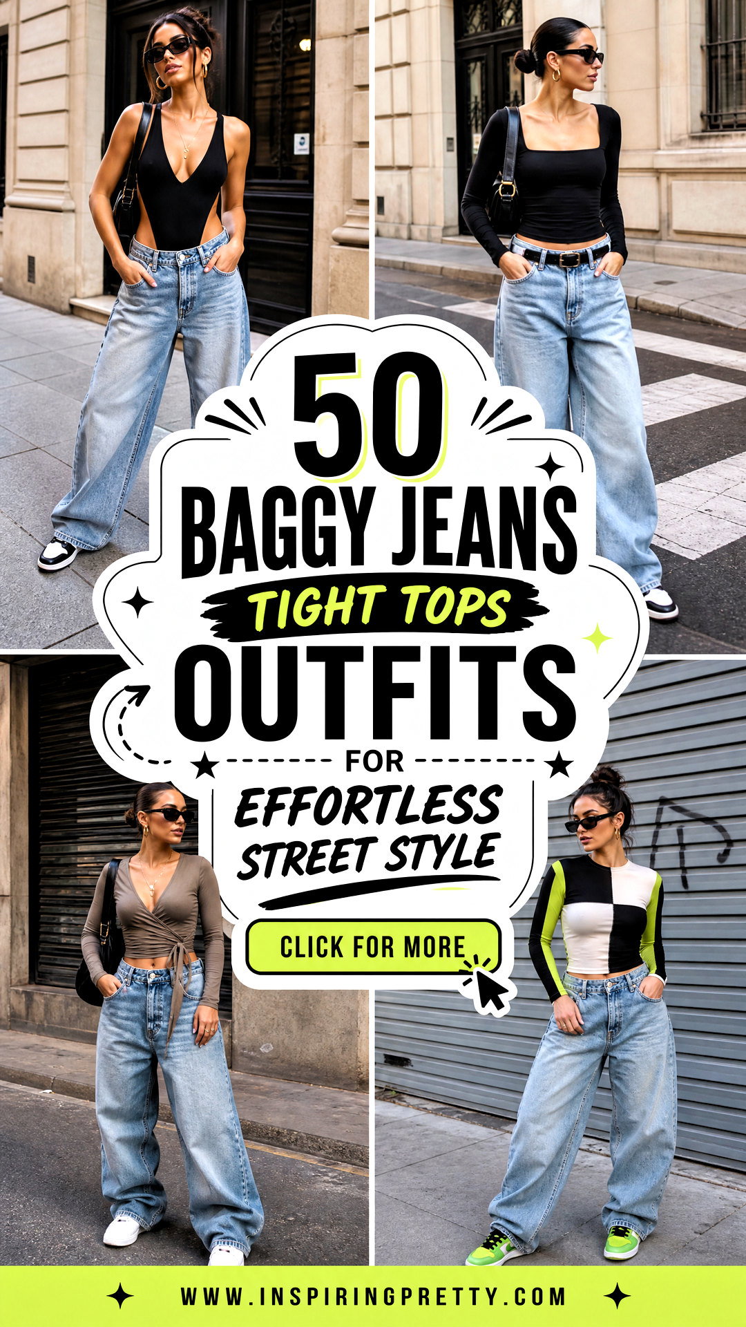 50 Baggy Jeans Tight Tops Outfits for Effortless Street Style - 50 Baggy Jeans Tight Tops Outfits for Effortless Street Style