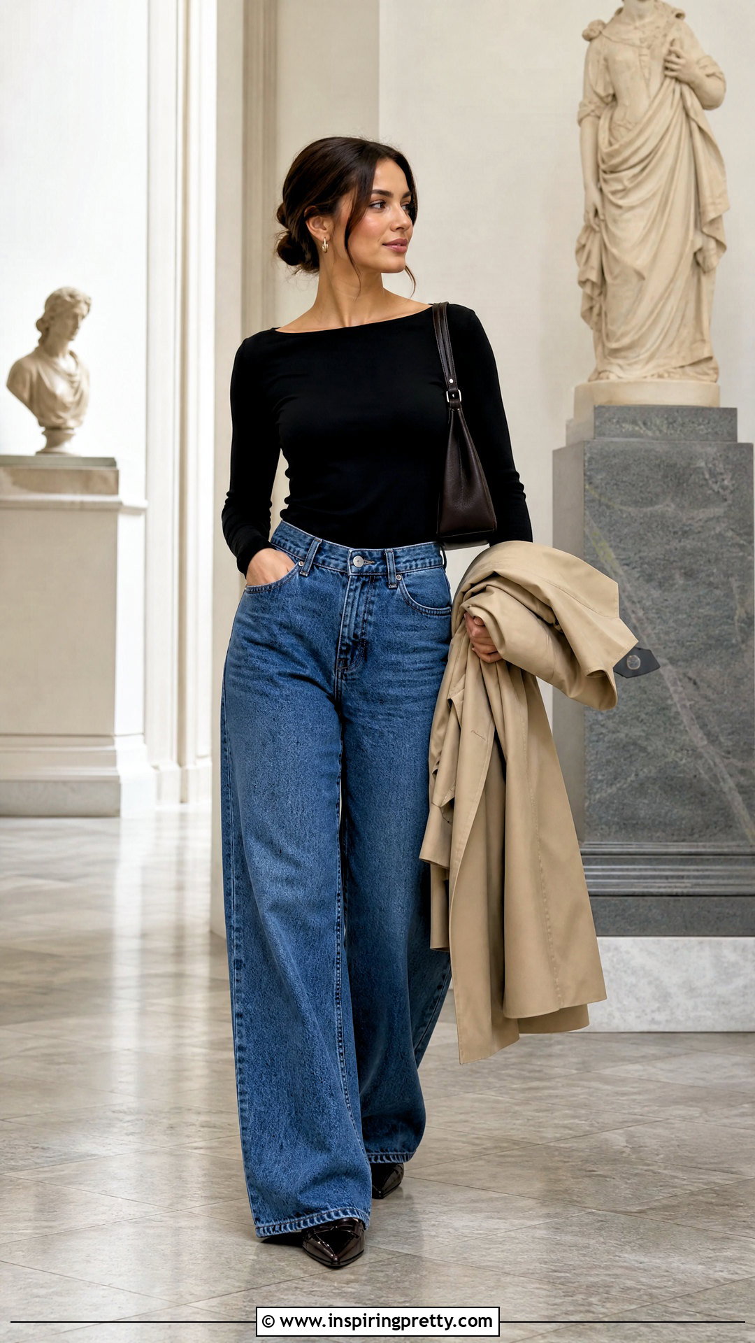 Baggy Jeans With A Boat Neck Top - 50 baggy jeans tight tops