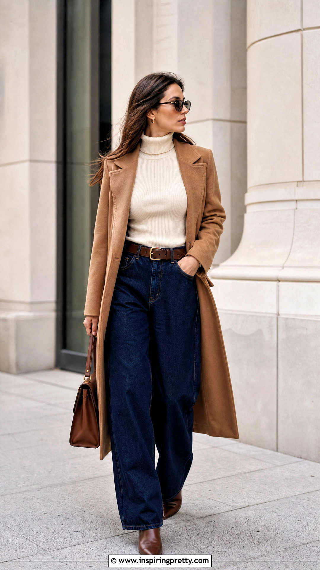 Baggy Jeans With A Fitted Turtleneck - 50 baggy jeans tight tops
