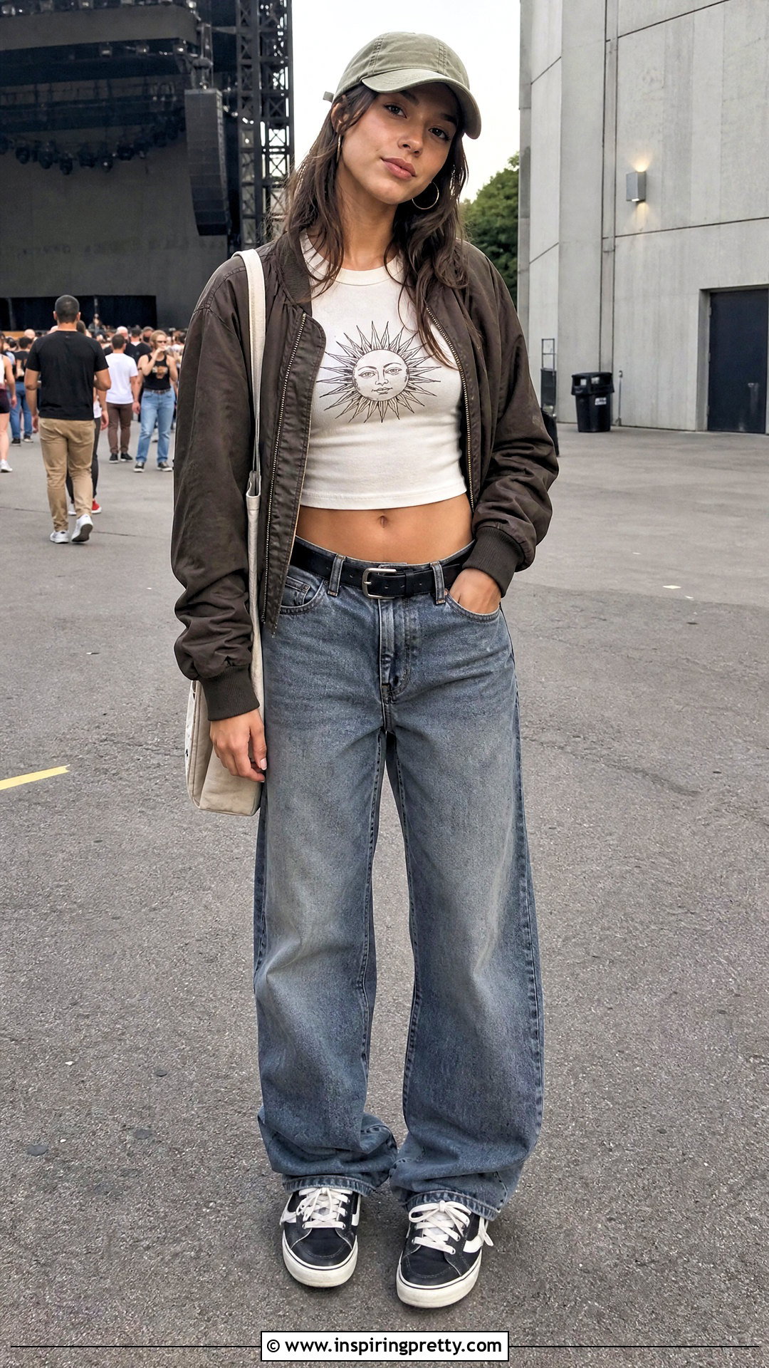 Baggy Jeans With A Graphic Baby Tee - 50 baggy jeans tight tops