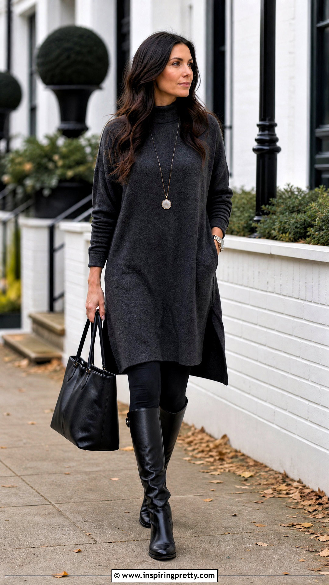 Baggy Tunic Top With Leggings - 50 baggy top outfit ideas