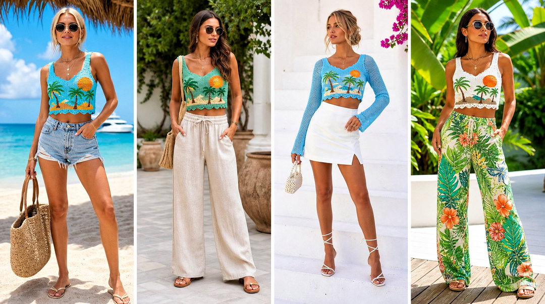 25 Bahamas Crop Tops for Breezy Vacation Style This Summer