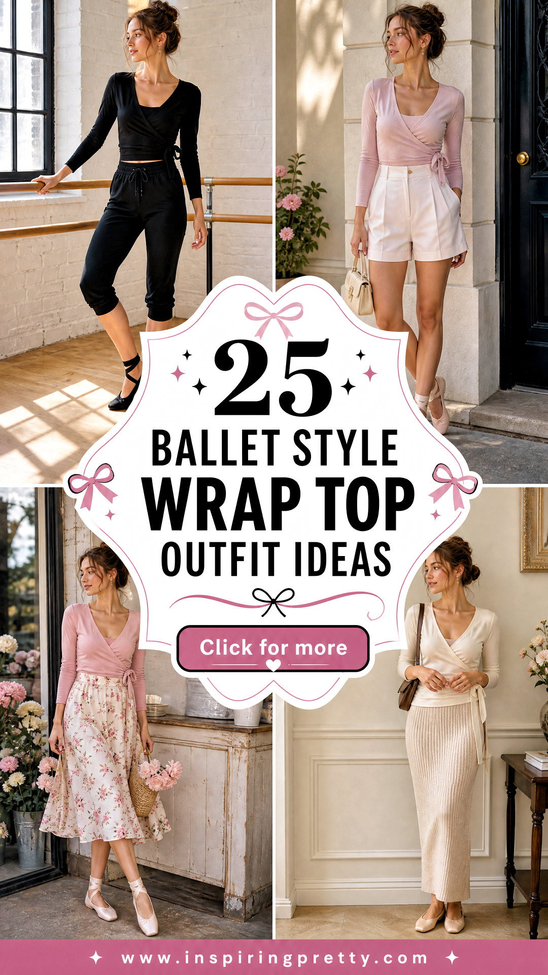 25 Ballet Style Wrap Top Outfit Ideas for Cozy Chic Layering - 25 Ballet Style Wrap Top Outfit Ideas for Cozy Chic Layering