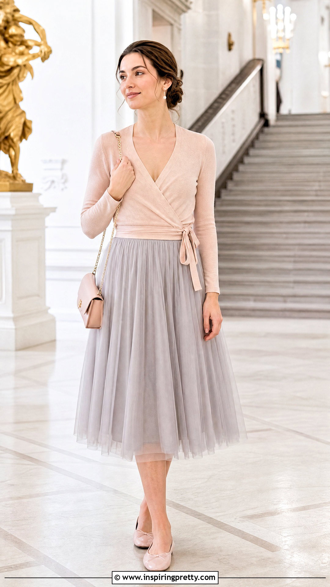 Ballet Wrap Top With Tulle Skirt - 50 wrap tops for women
