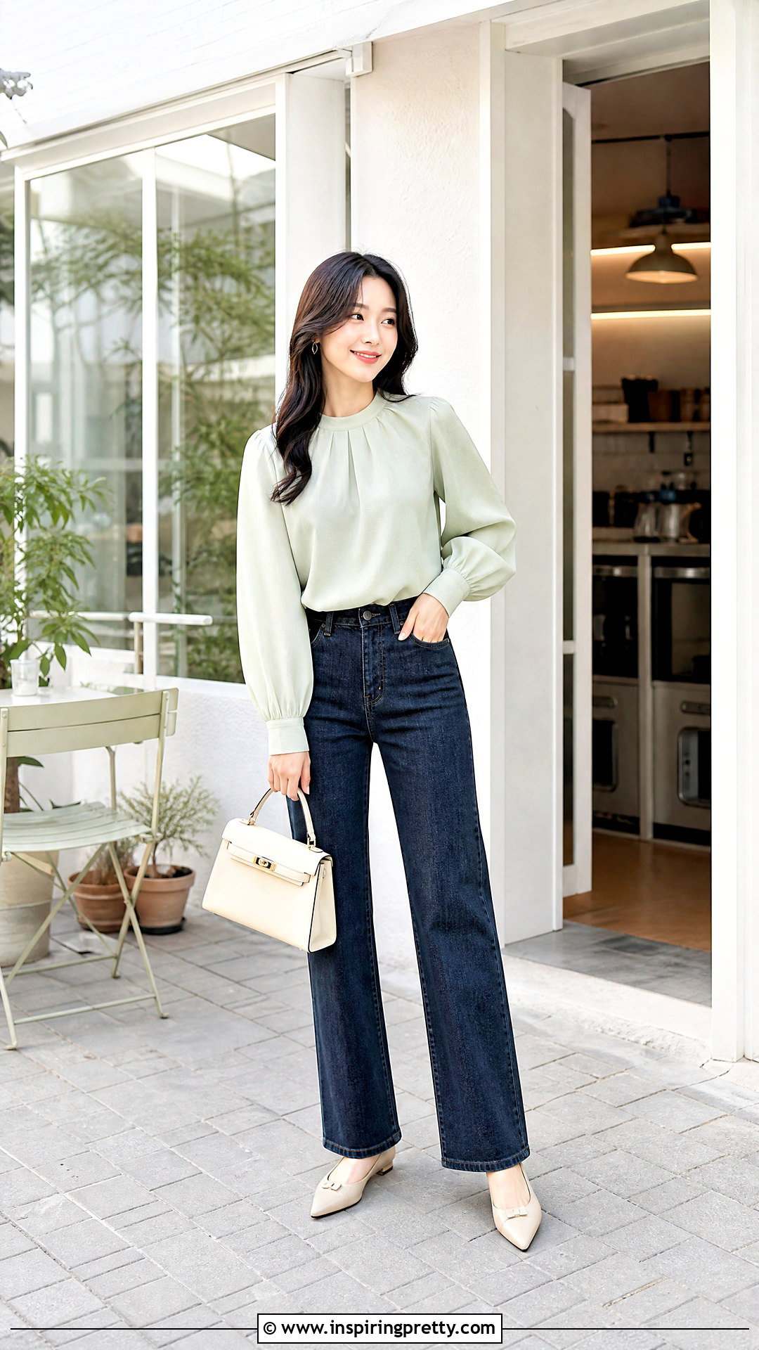 Balloon Sleeve Blouse Outfit - 50 korean tops for women