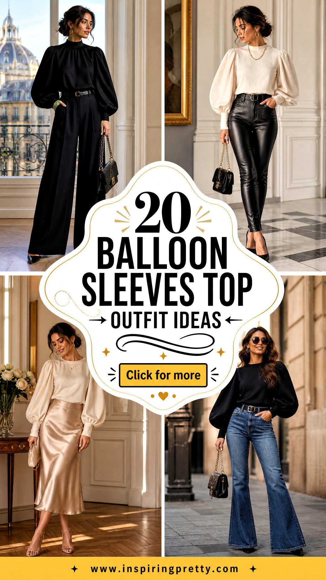 20 Balloon Sleeves Top Outfit Ideas for Romantic Style - 20 Balloon Sleeves Top Outfit Ideas for Romantic Style
