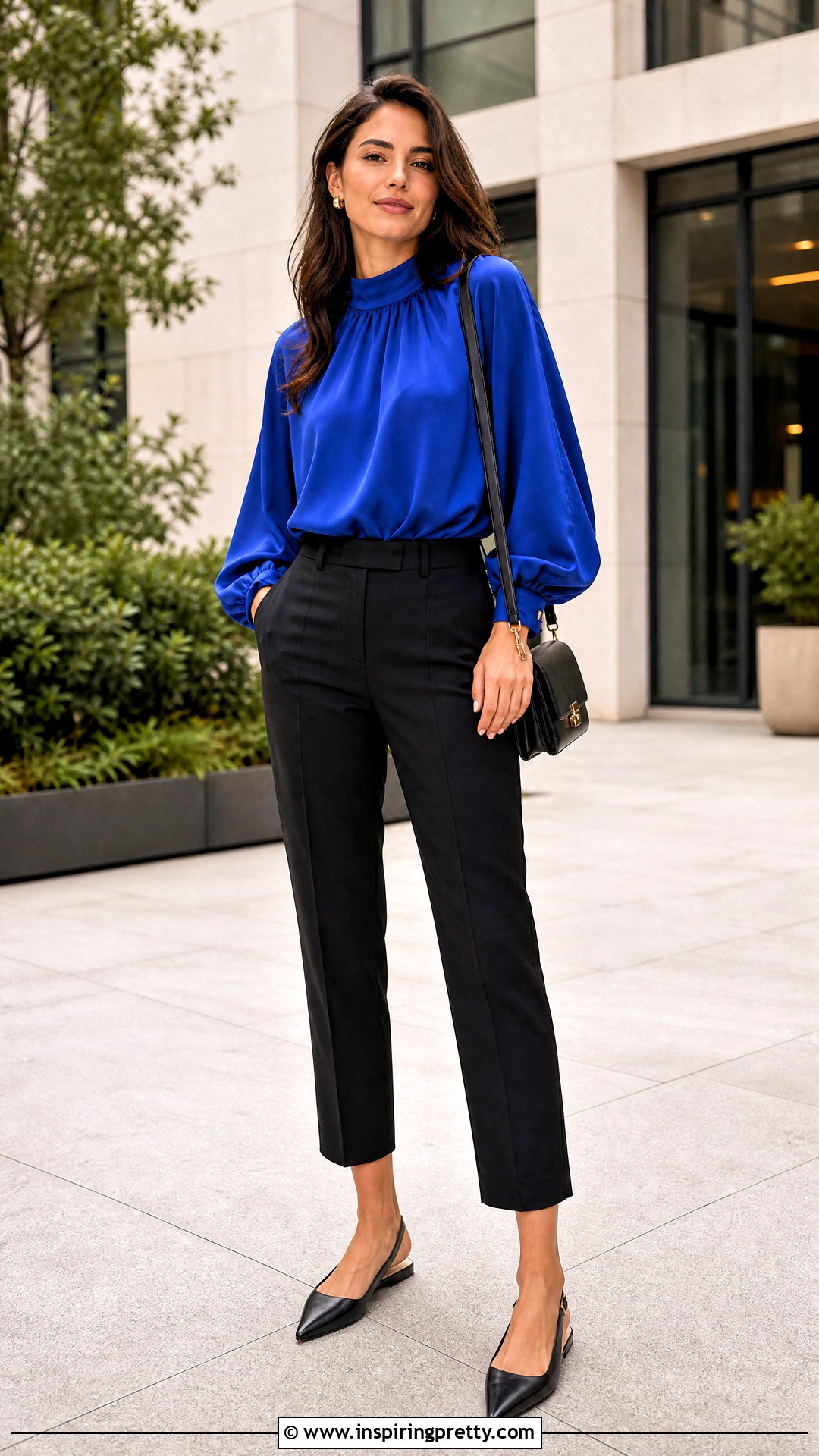 Balloon Top With Cropped Trousers - 50 balloon top outfit ideas