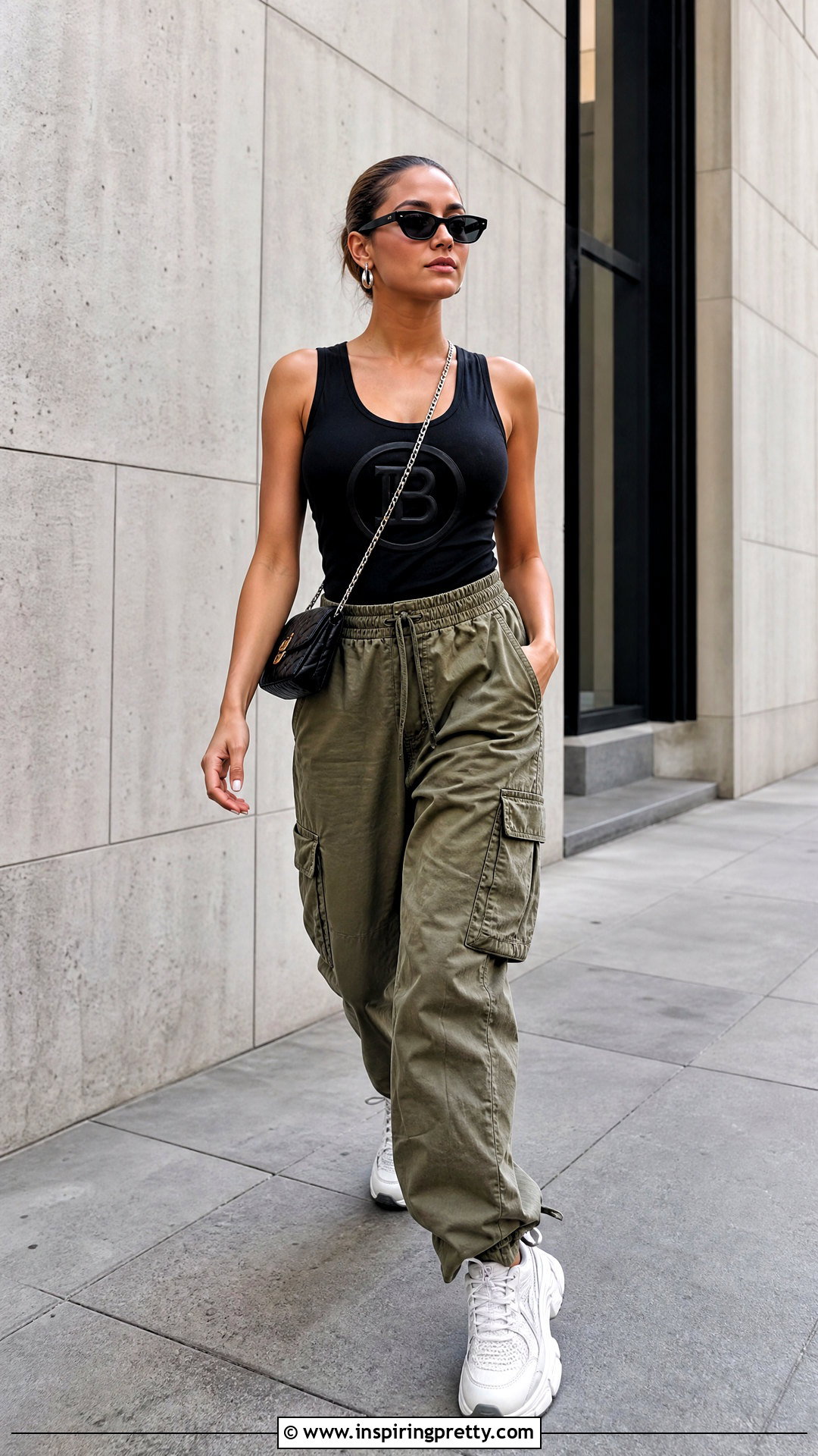 Balmain Tank Top With Cargo Pants - 25 balmain tank top outfit ideas
