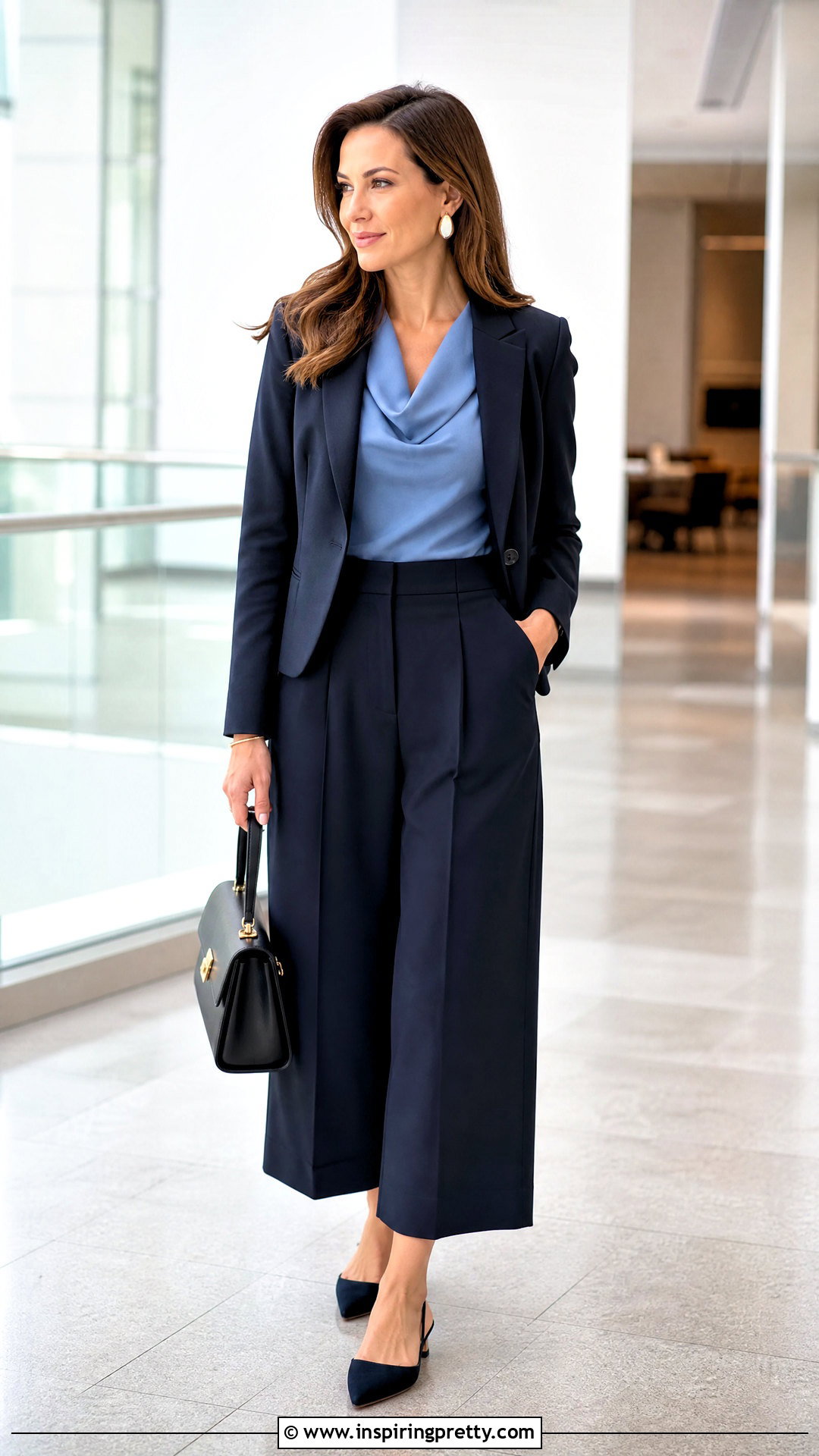 Banana Republic Cowl Neck Top With Culottes - 20 banana republic cowl neck top outfit ideas