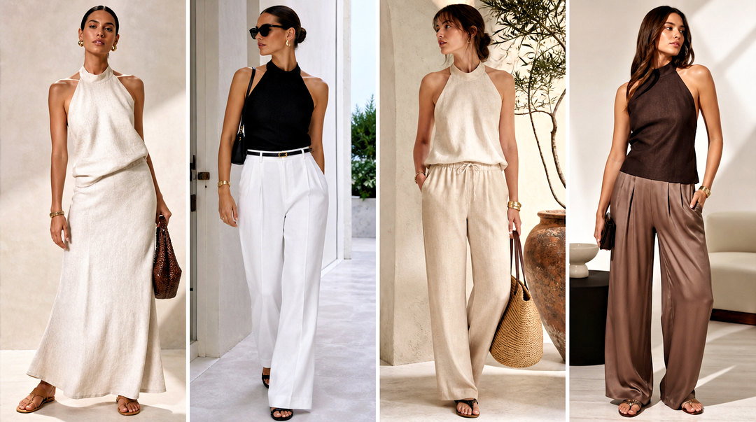 25 Banana Republic Halter Top Outfit Ideas for Summer