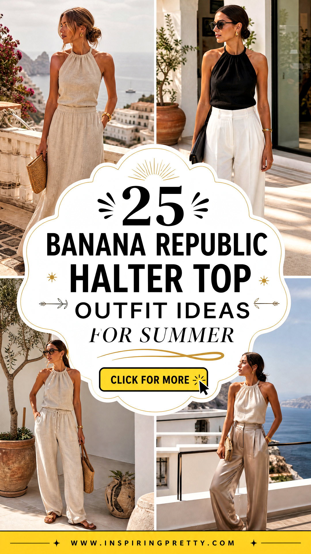 25 Banana Republic Halter Top Outfit Ideas for Summer - 25 Banana Republic Halter Top Outfit Ideas for Summer