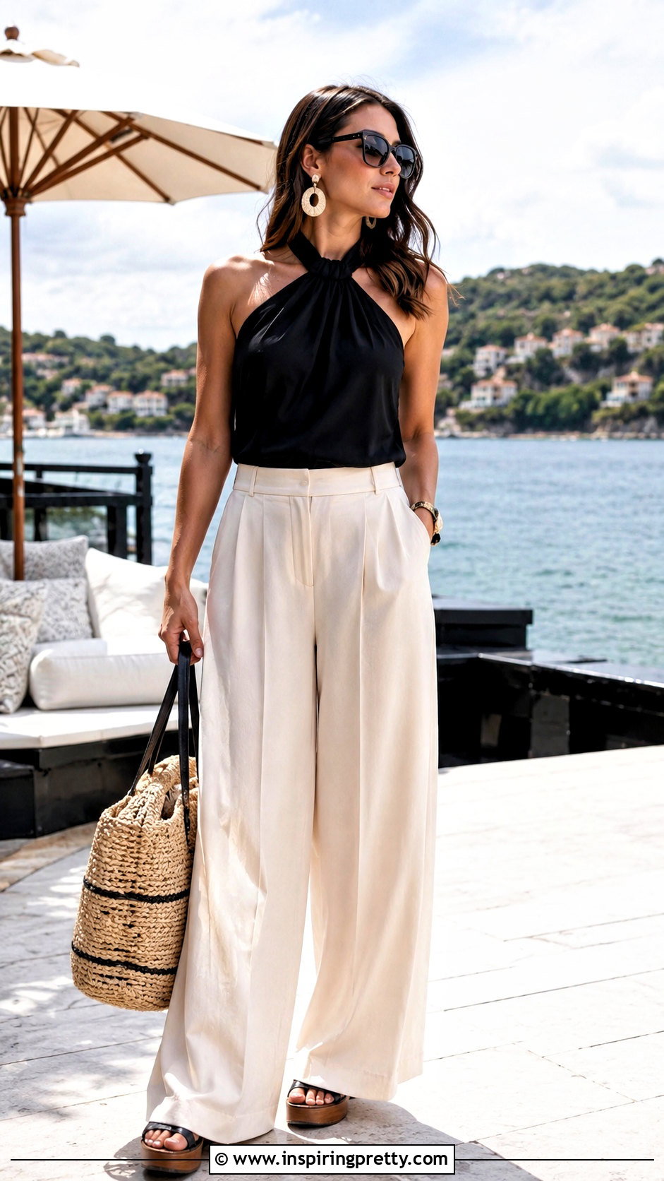 Banana Republic Halter Top With Palazzo Pants - 25 banana republic halter top outfit ideas