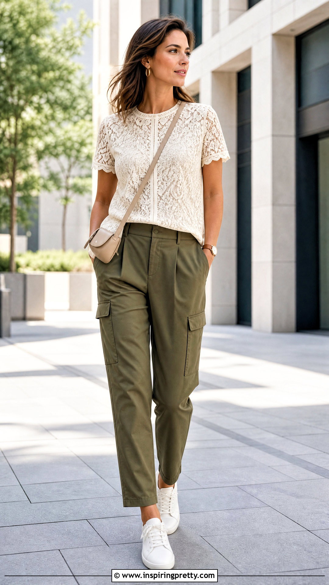 Banana Republic Lace Top With Cargo Pants - 20 banana republic lace top outfit ideas