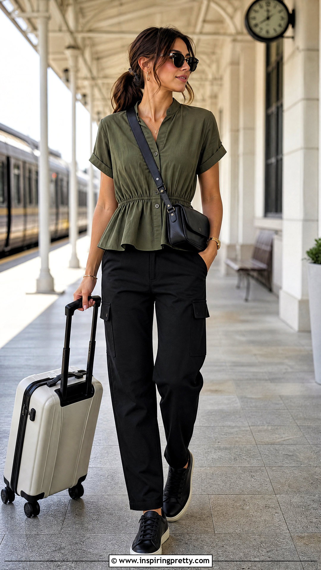 Banana Republic Utility Peplum Top With Cargo Pants - 20 banana republic peplum top outfit ideas