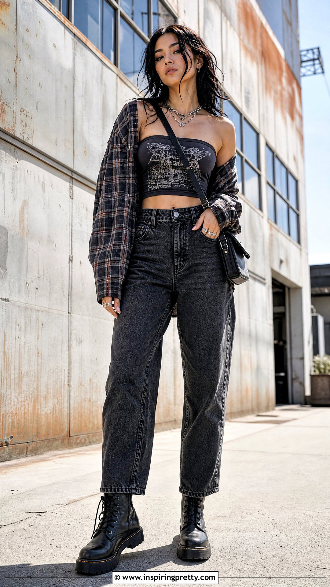 Band T Shirt Tube Top With Black Jeans - 20 t shirt tube top diy outfit ideas
