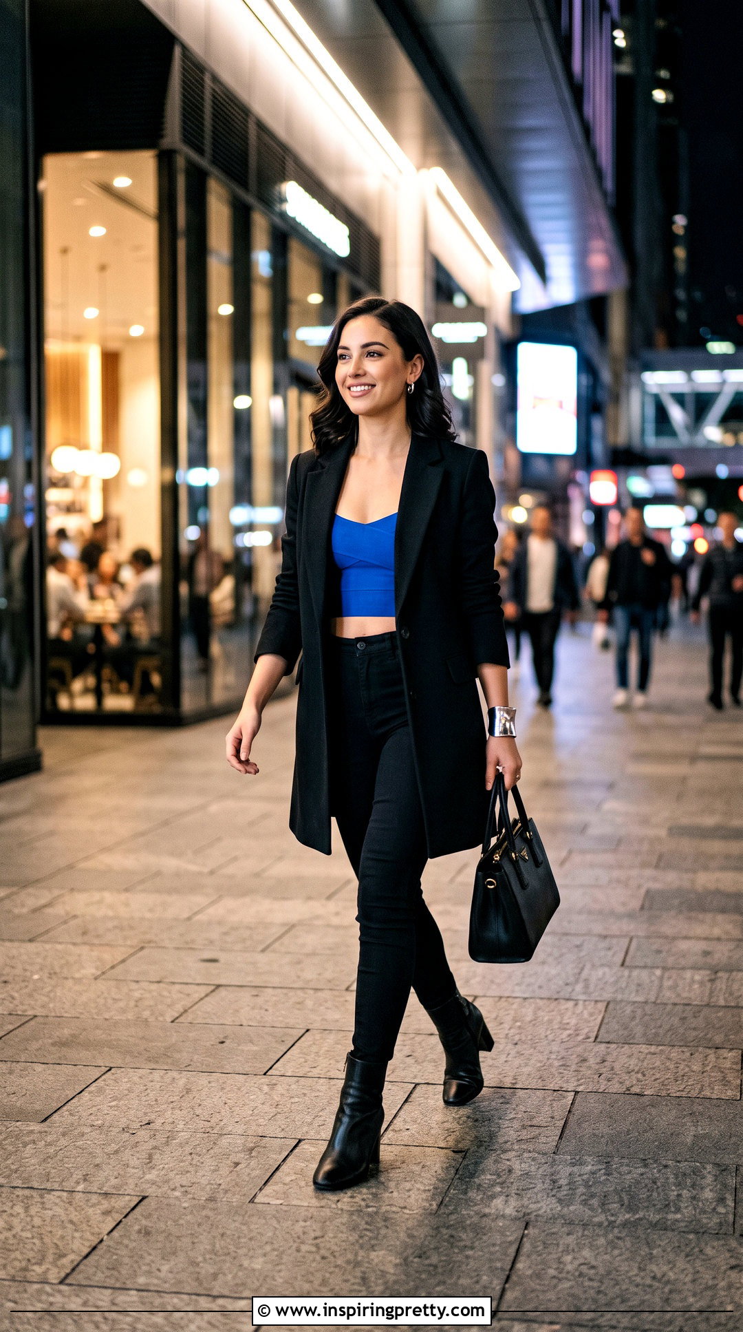 Bandage Top With Black Skinny Jeans - 50 bandage top outfit ideas