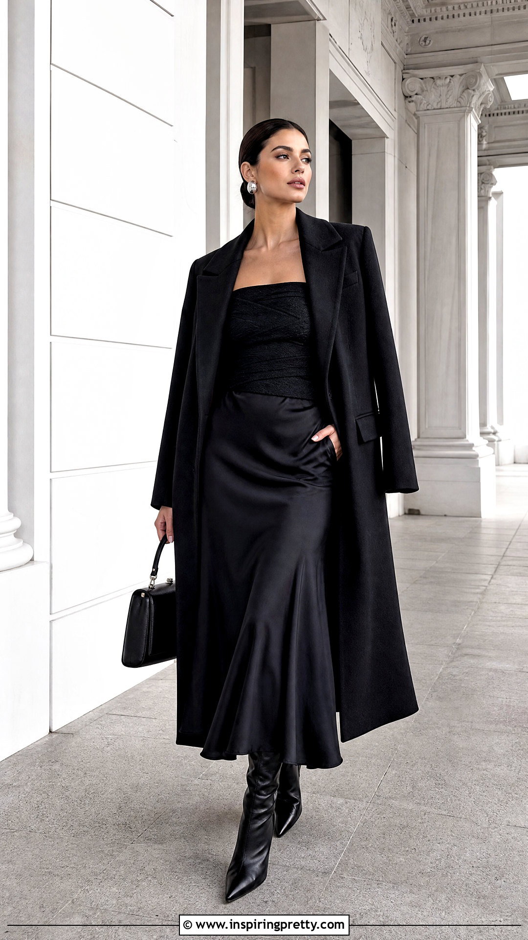 Bandage Top With Monochrome Black Outfit - 50 bandage top outfit ideas