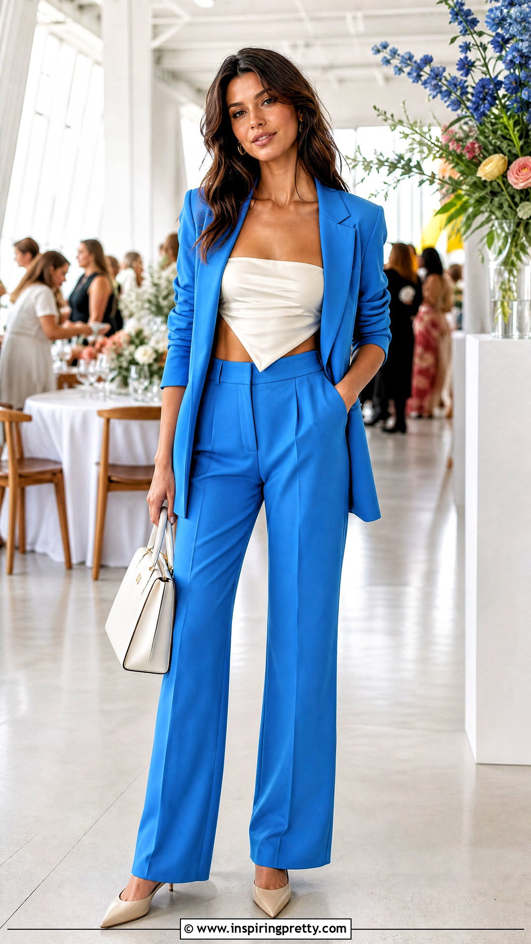 Bandana Top With Colorful Suit - 25 cute bandana tops outfit ideas