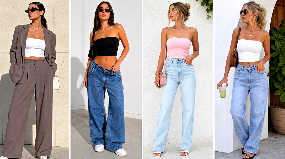 50 Bandeau Top Outfit Ideas for Effortless Chic Summer Styling