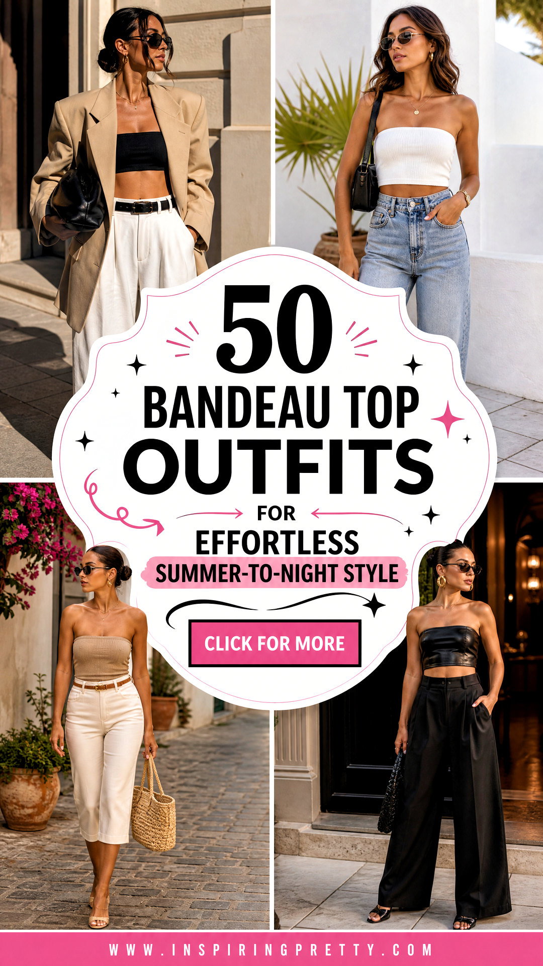 50 Bandeau Top Outfits for Effortless Summer-to-Night Style - 50 Bandeau Top Outfits for Effortless Summer-to-Night Style
