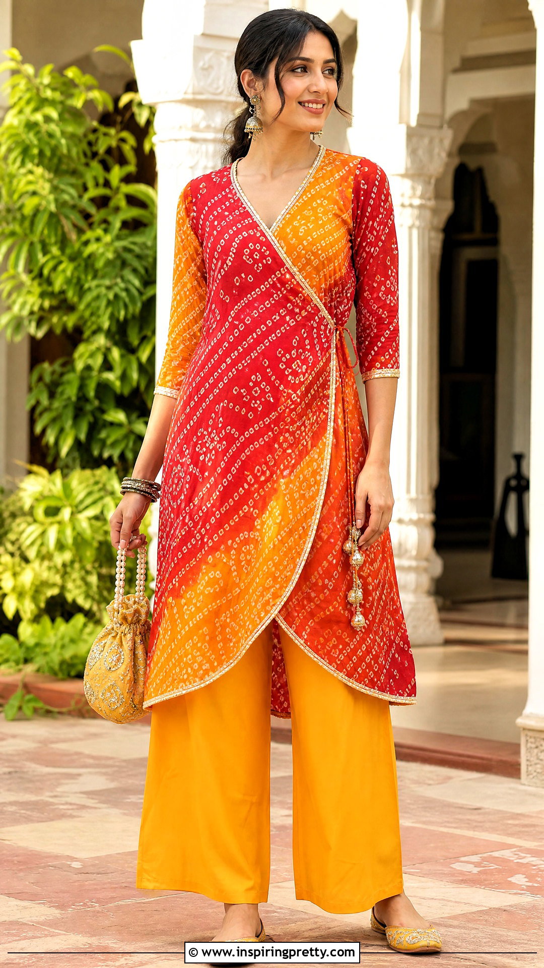 Bandhani Top With Plazo - 50 plazo top designs