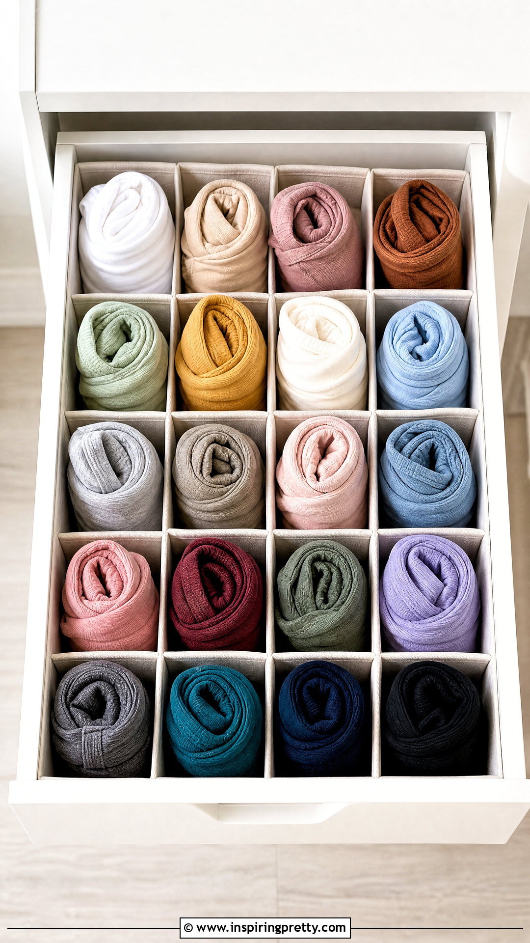 Basic Rolled Tank Top - how to fold tank tops for storage (20 ways)